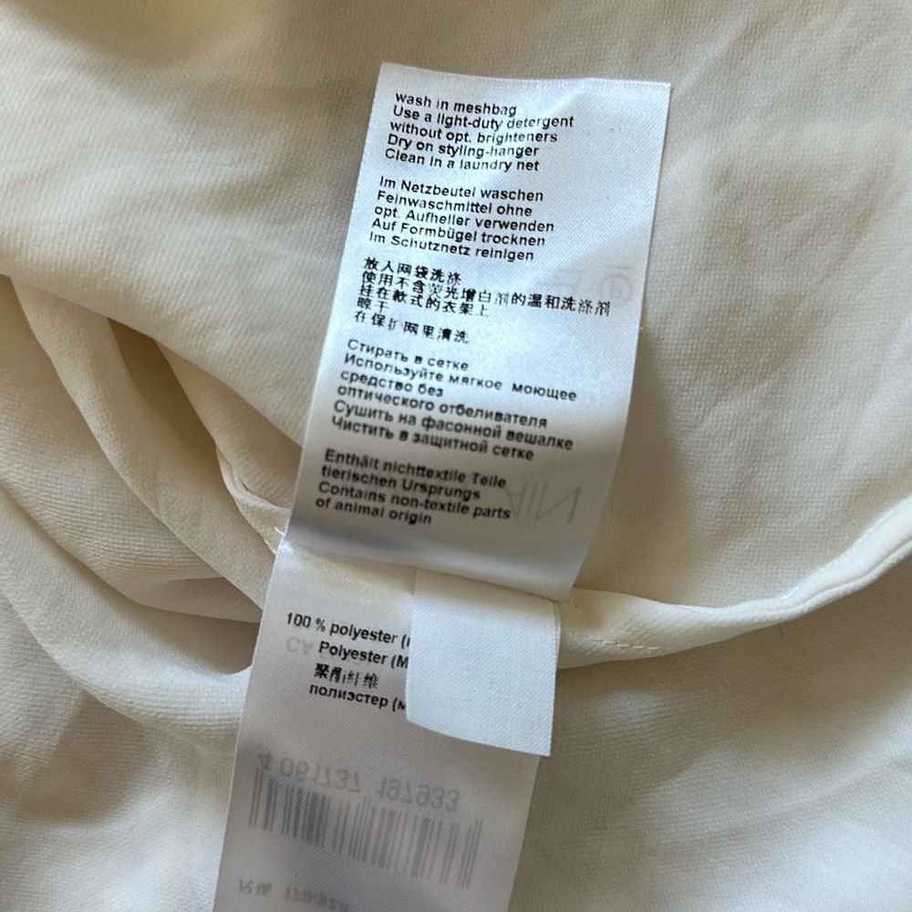 Marc Cain Flowing Blouse Cream Size N4 - Picture 10 of 13